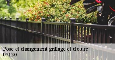 Pose et changement grillage et cloture sampzon-07120 Debord elagage